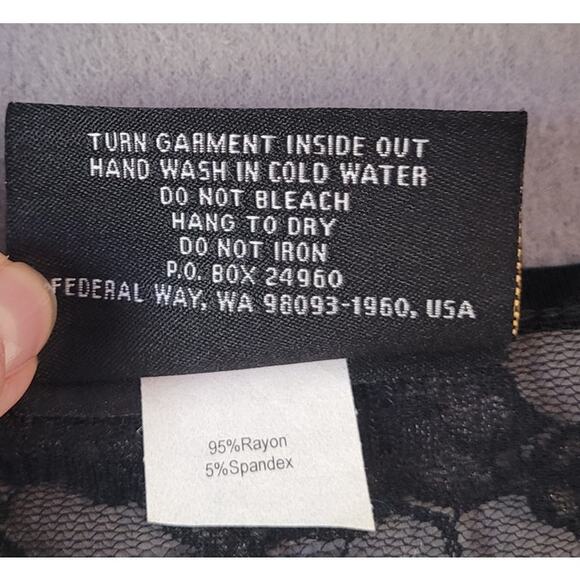 Christine Alexander NWT Asymmetrical Embellished Lacey Blouse – Black – XL - Picture 10 of 13